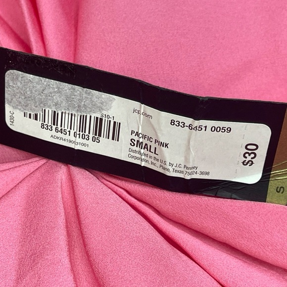 Worthington Pink Sleeveless Twist Front Top Size Small NWT - Picture 7 of 7